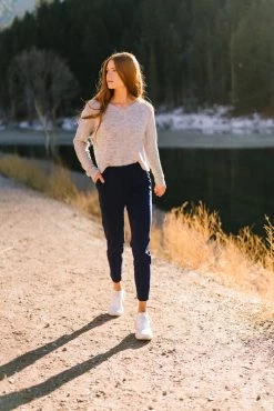 Maven Thread Work Hard Play Hard Trousers - Navy | MT LUXE