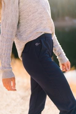 Maven Thread Work Hard Play Hard Trousers - Navy | MT LUXE