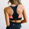 Maven Thread Tops Flex Sports Bra - Coral Colorblock | MT SPORT