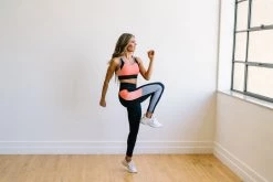 Maven Thread Tops Flex Sports Bra - Coral Colorblock | MT SPORT 14 Maven Thread Tops Flex Sports Bra - Coral Colorblock | MT SPORT