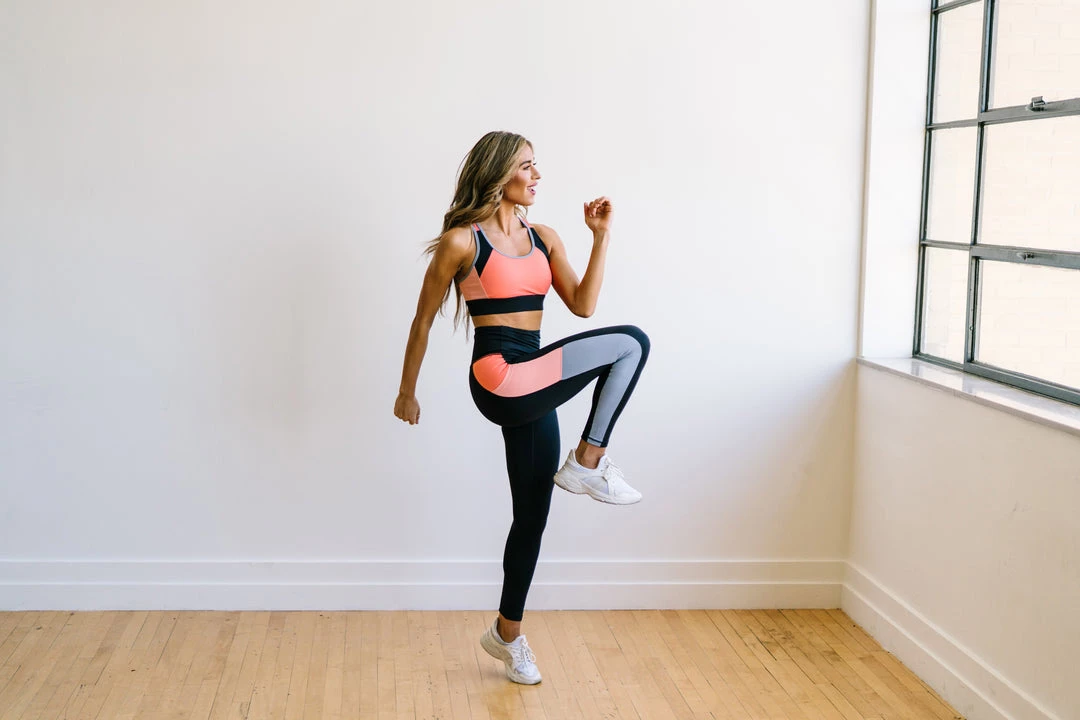 Maven Thread Tops Flex Sports Bra - Coral Colorblock | MT SPORT 7 Maven Thread Tops Flex Sports Bra - Coral Colorblock | MT SPORT