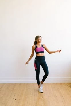 Maven Thread Flex Sports Bra - Berry Colorblock | MT SPORT Tops