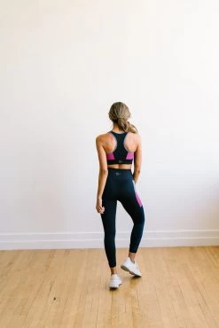 Maven Thread Flex Sports Bra - Berry Colorblock | MT SPORT Tops