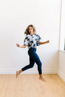 Maven Thread Work Hard Play Hard Trousers - Navy | MT LUXE